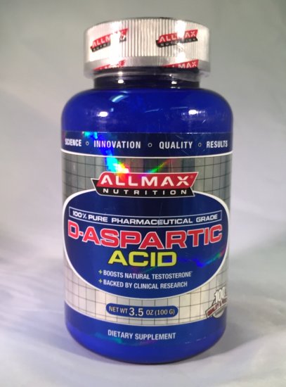 (image for) DAA (D-Aspartic Acid) Powder - 100g - by Allmax - Click Image to Close