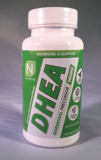(image for) DHEA 100mg or 50mg - 100 capsules - by Nutrakey - Click Image to Close