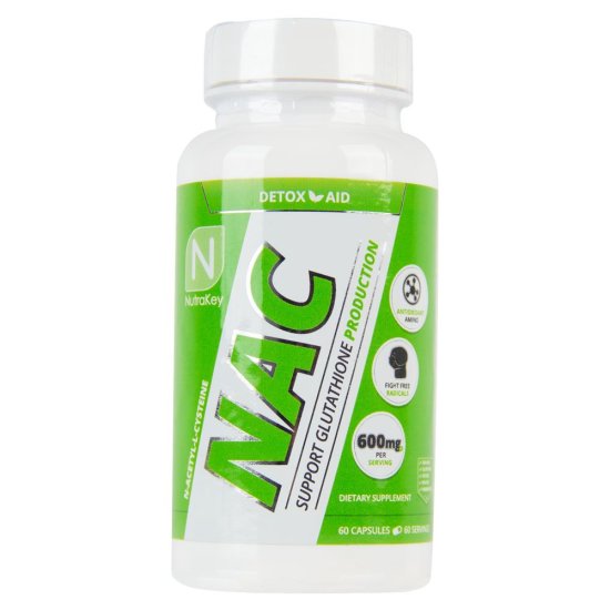 (image for) Nutrakey NAC 600mg per cap by Nutrakey - Click Image to Close