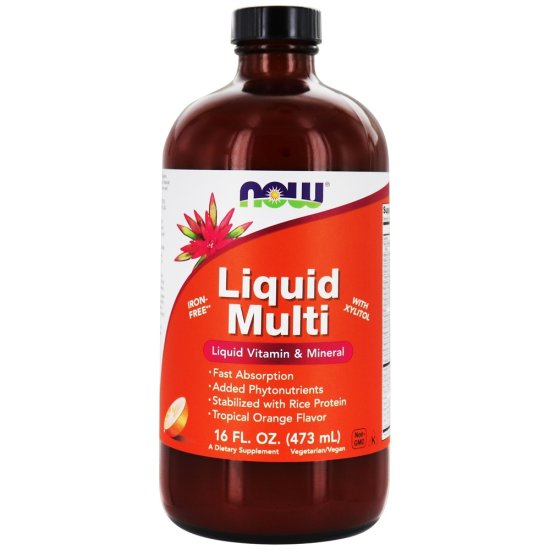 (image for) Liquid Multivitamin and Mineral 16oz - Orange - Click Image to Close